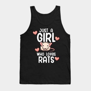 Just a girl who loves Rats Tank Top